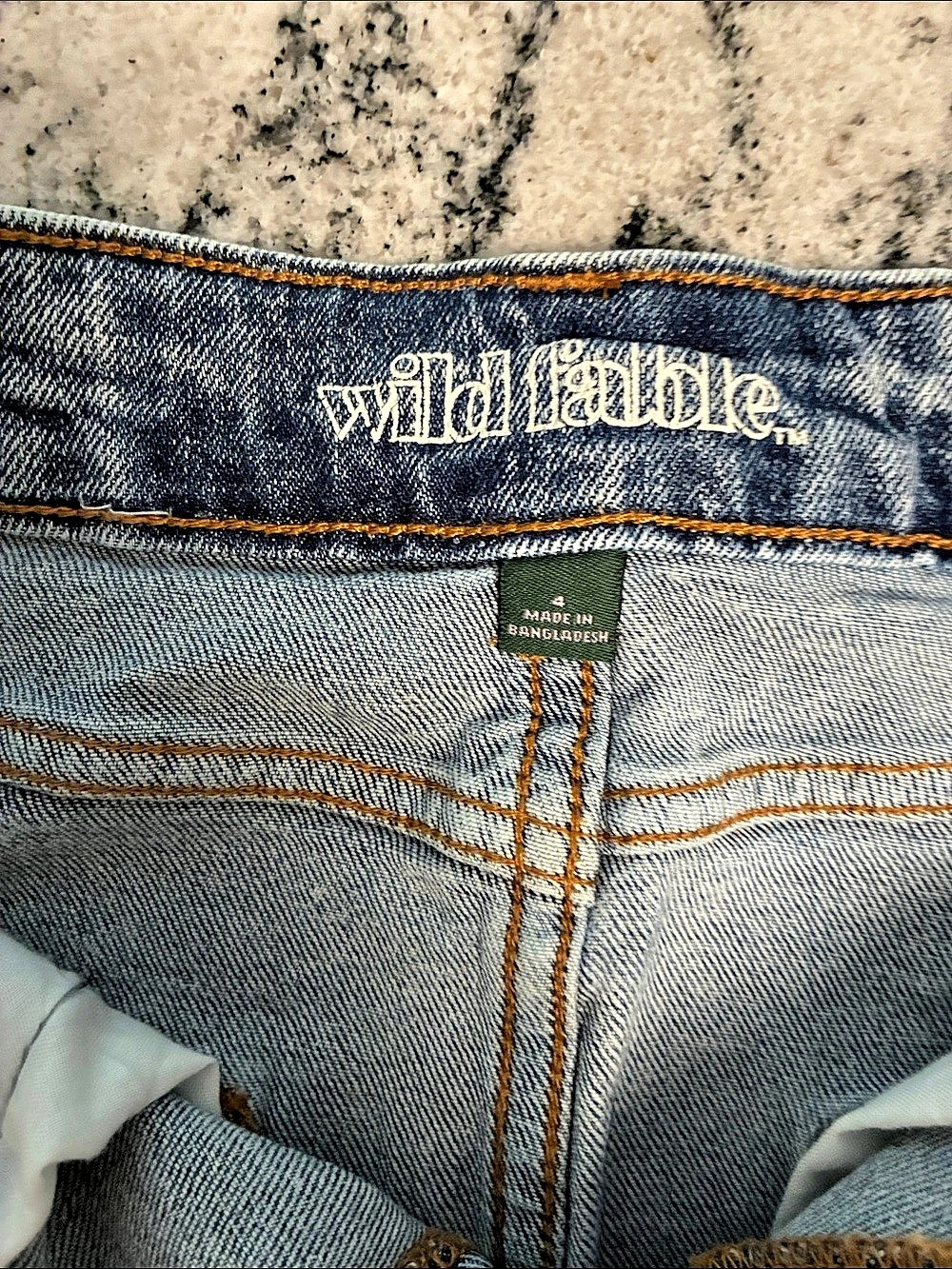 Wild Fable Denim Mini Skirt Blue Size 4 - Picture 4 of 4